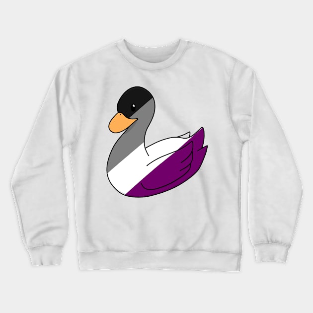 Asexual Duck Crewneck Sweatshirt by ceolsonart